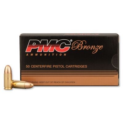 PMC Bronze 9mm Luger / 124 gr FMJ / 50 Cartridges