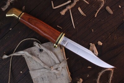 Buck 102 Woodsman 4" Fixed / Cocobolo / Satin 420 ( Discontinued )