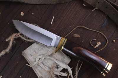 Buck Vanguard 4.25&quot; Fixed Blade / Heritage Walnut DymaLux / Satin 420