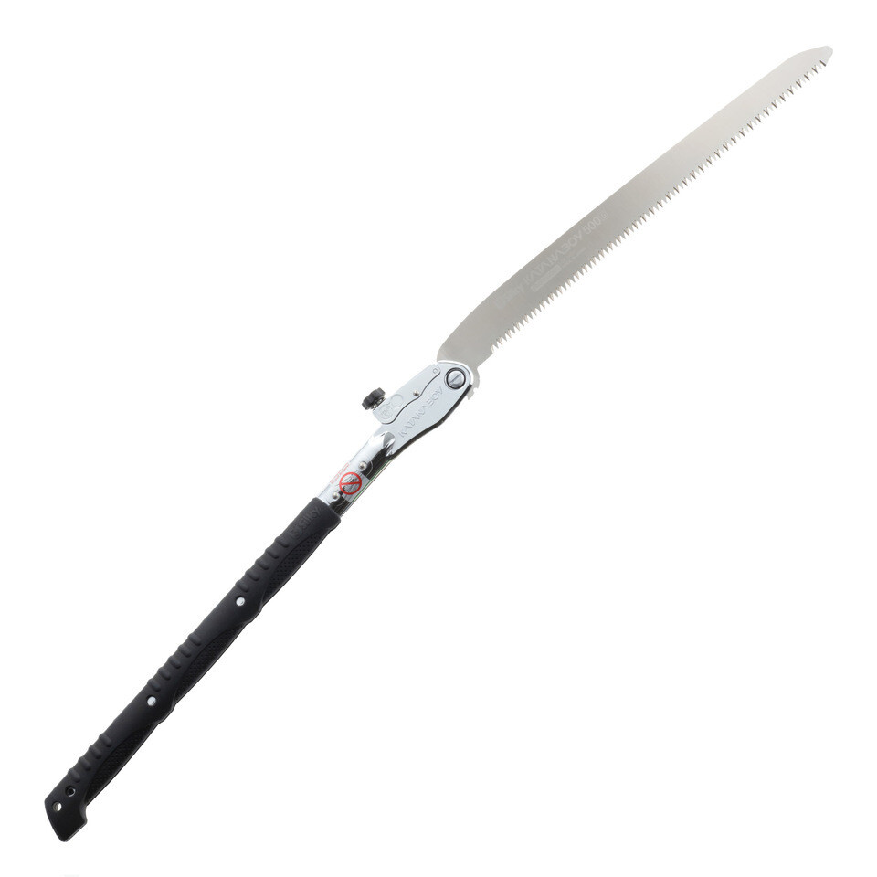 Silky Katanaboy 500mm / 19.7&quot; Folding Saw / Black Rubber Handle / Extra Large Teeth