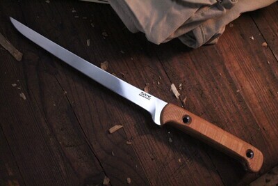 3DK Fisher 8" Fillet Knife,  Cherry Wood