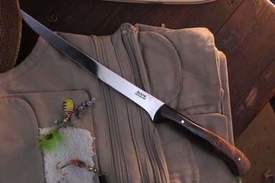 3DK GNK Exclusive Fisher 8" Fillet Knife, Maple