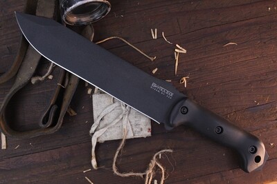 Ka-Bar Becker Combat Bowie 9&quot; Fixed Blade / Black Zytel / Black 1095 Cro-Van