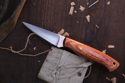 Post Knives Model 100 2.75" Fixed Blade / Dymondwood / Satin 154CM