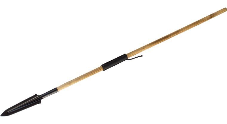 Condor Yari Spear / Burnt American Ash Wood / Black Coated 1075 Carbon Steel