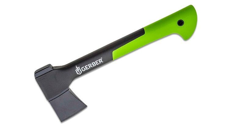 Gerber Hatchet 14&quot; / Black and Green GFN / Black Finish
