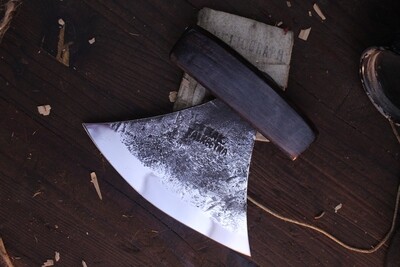 Jeff Owens Traditional Ulu 5.5” Fixed Blade / Ebony / Alaskan Forged 5160