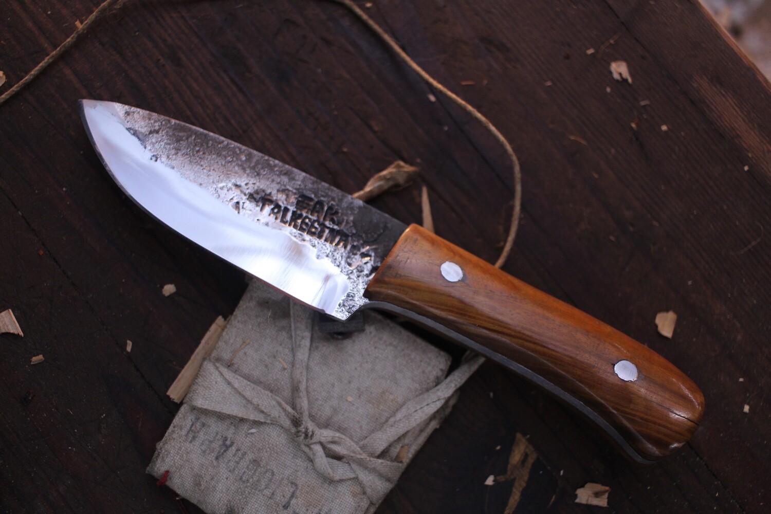 Jeff Owens 4” Alaskan Skinner / Canary Wood / Alaskan Forged 5160