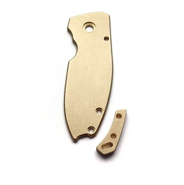 Flytanium CRKT Squid Stonewash Brass Scales