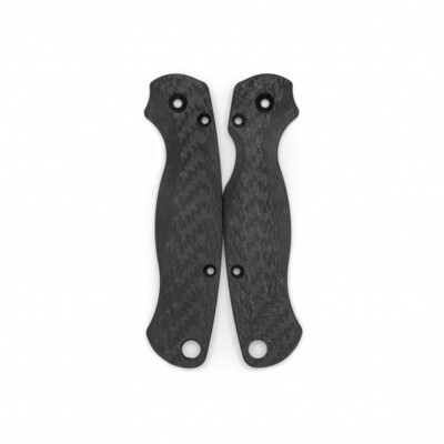 Flytanium Spyderco Paramilitary 2 Lotus Woven Carbon Fiber Scales