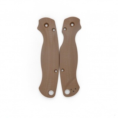 Flytanium Spyderco Paramilitary 2 Lotus Earth Brown G-10 Scales
