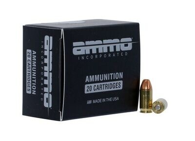 AMMO Inc 380 Auto / 90 gr. Jacketed Hollow Point / 20 Cartridges