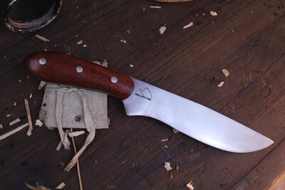 Highlands Forge Fighter 7" Fixed Blade / Bloodwood / Satin Forged 1095