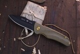 Buck Legacy Collection 842 Sprint Ops Pro 3.15” Linerlock Flipper / Green Micarta / Satin S45VN ( Discontinued )