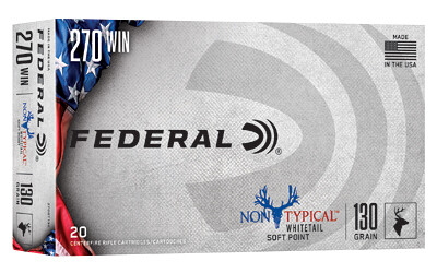 Federal 270 WIN Non-Typical / 130 gr. Soft Point / 20 Cartridges