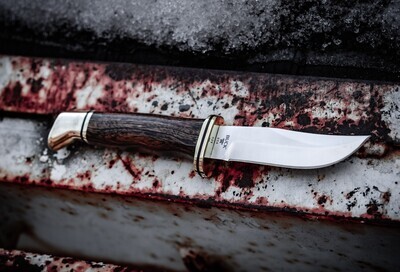 Buck Limited Edition Ranger 3.6" Fixed Blade / Ironwood & Brass / Satin S45VN