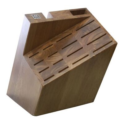 Zwilling J. A. Henckels Pro 18 Slot Walnut Knife Block