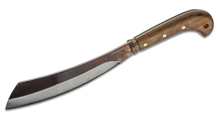 Condor Mini Duku Parang 10.5" Machete / Hardwood Handle / 1075 Carbon Steel