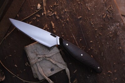 Mark Couch 4” Utility / Wenge / Alaskan Forged Satin 52100