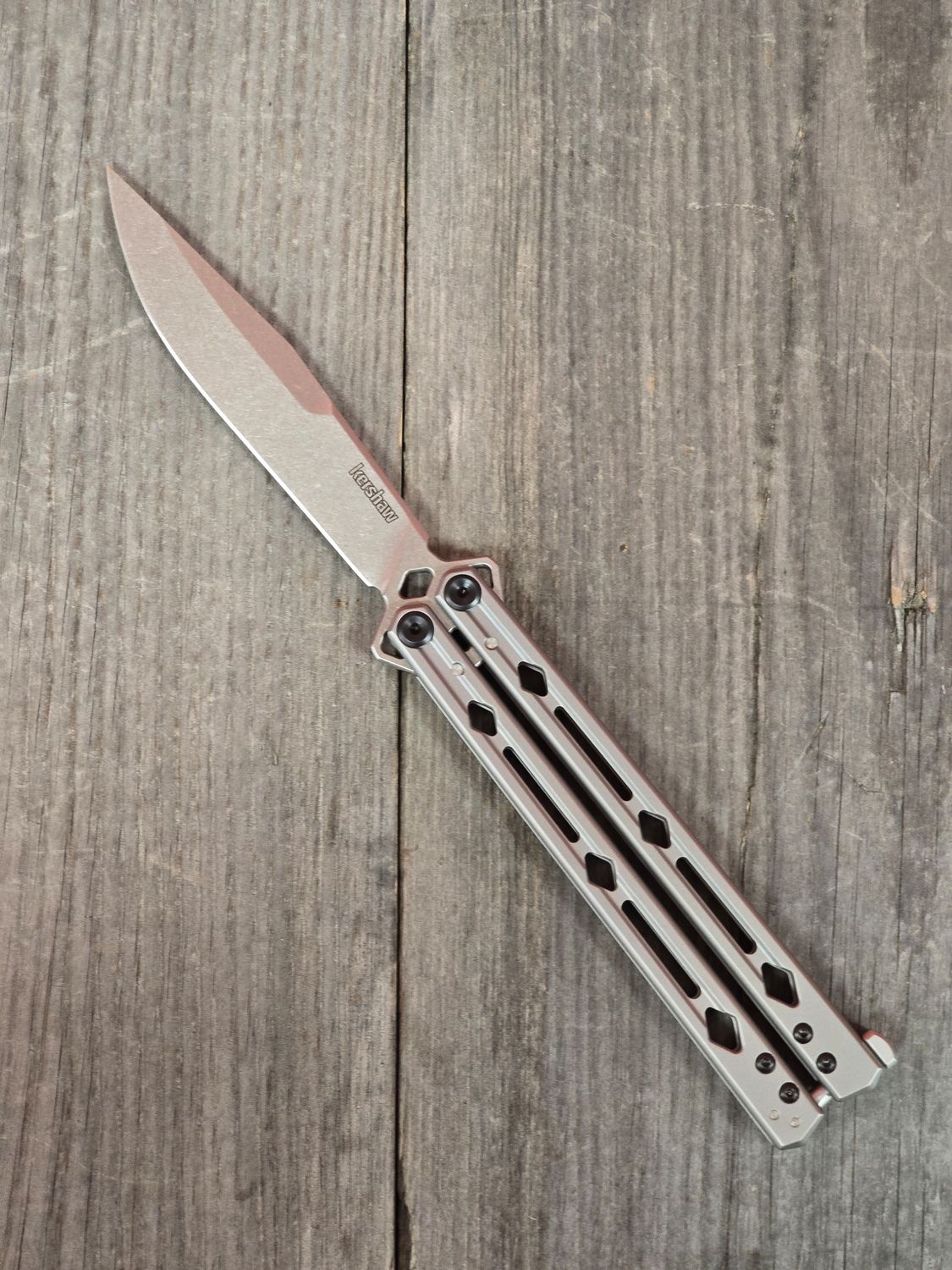 Kershaw Lucha 4.5&quot; Butterfly / Stainless Steel / Stonewash CPM-20CV