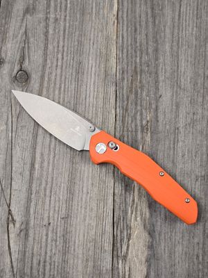 Bestech Knives Ronan 3.25&quot; Bar Lock Folder / Orange G10 / Stonewashed 14C28N