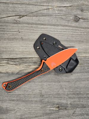 Benchmade Altitude 2.95&quot; Fixed Blade / Carbon Fiber / Orange CPM-S90V