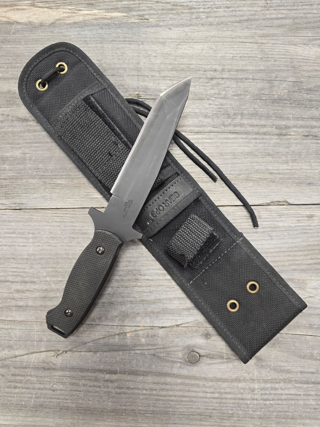 Bear Ops Close Quarters 5&quot; Tanto / Black Textured G10 / Black 154CM (Pre-Owned)