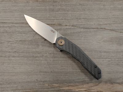 Zero Tolerance 0545 3.25&quot; Frame Lock / Titanium &amp; Carbon Fiber / Stonewash Magnacut
