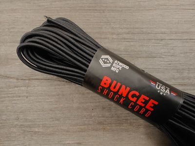 Atwood Bungee Shock Cord / Black / 50 FT / 5/32 in.