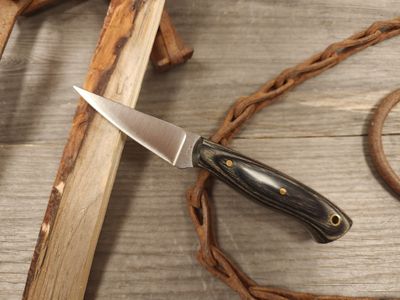 Ron Post Knives Model 100 2.75&quot; Fixed Blade / Assorted Dymondwood / Satin CPM-154
