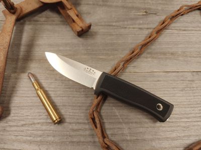 Fallkniven R2 Scout 3.2&quot; Fixed Blade / Black Thermorun / Satin Elmax