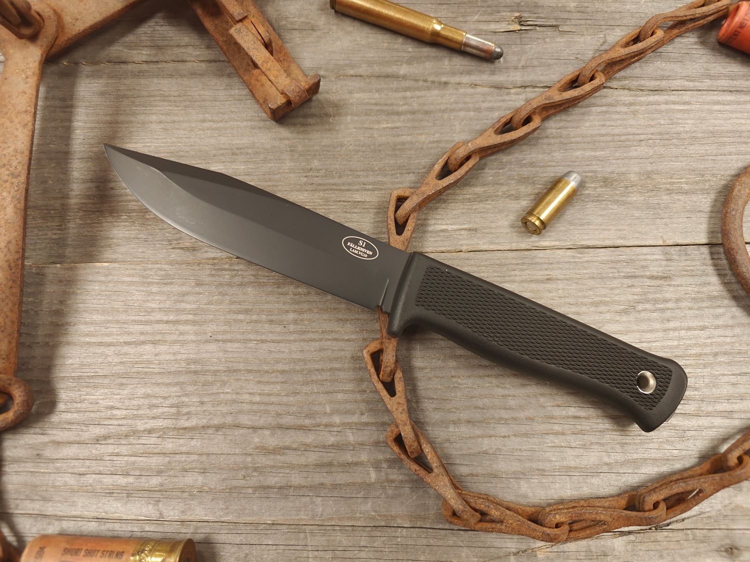 Fallkniven S1 5.1&quot; Forest Knife / Black Thermorun / Black LAM.VG10