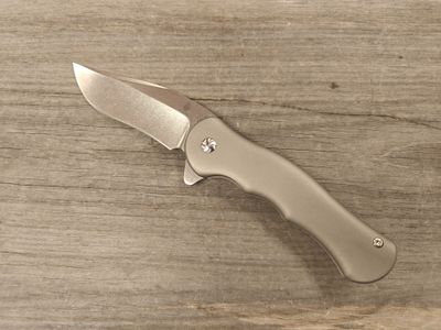 Kizer Cutlery Dorado 3.5&quot; Flipper Knife / Titanium / Stonewash S35VN