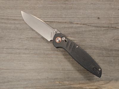 Vosteed Corsair 3.25&quot; Crossbar Lock / Black Micarta / Stonewash Nitro-V