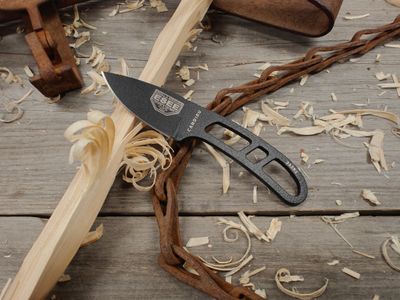 ESEE Knives Candiru 2&quot; Fixed Blade / Skeletonized / Black 1095
