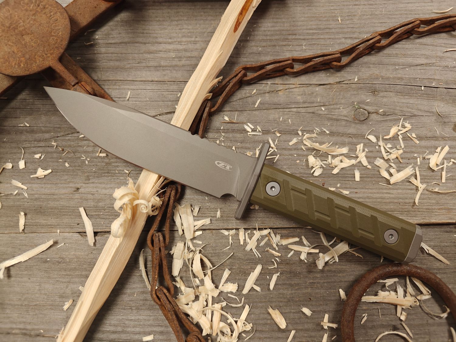 Zero Tolerance 0006 6&quot; Fixed Blade  / OD Green G10 / Grey Cerakote CPM3V