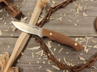 GNK &amp; Lance Knives Yentna 3.25&quot; Fixed Blade / Natural Micarta / Satin AEB-L