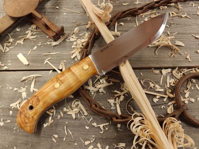 Helle Nord 5.88&quot; Fixed Blade / Curly Birch / Satin Sleipner