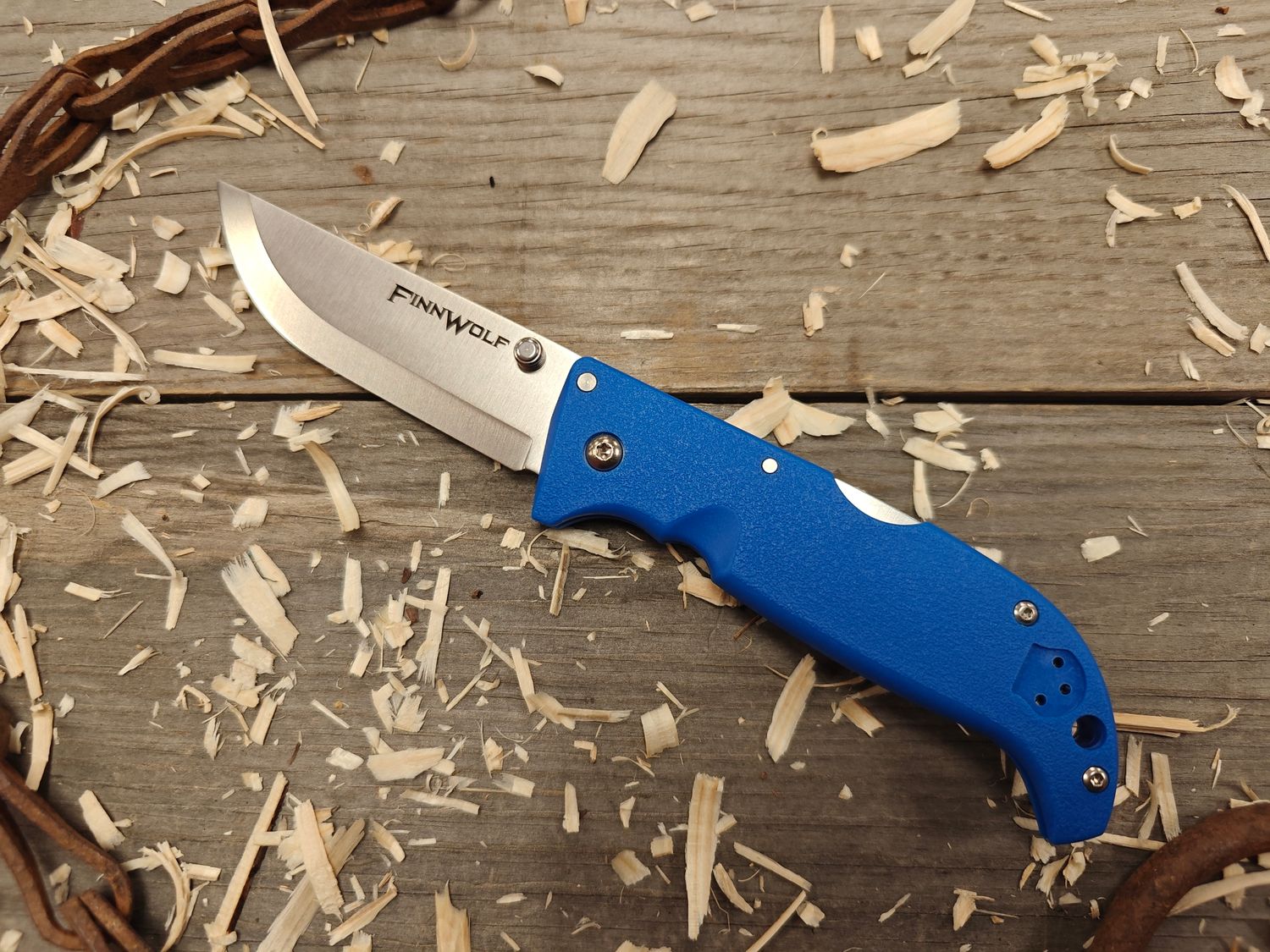 Cold Steel Finn Wolf 3.5" Lock-back / Blue Griv-ex / Satin Aus-8