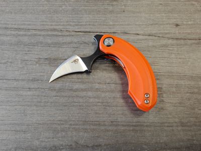 Bestech Knives Bihai 2.13&quot; Linerlock / Orange G10 / Satin 14C28N