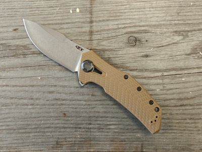 Zero Tolerance 0308 3.75&quot; Frame Lock Knife / Coyote G10 / Titanium / 20CV / Stonewash ( Pre Owned )