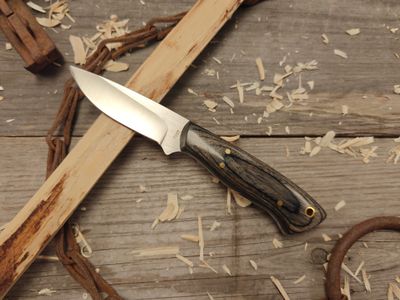 Ron Post Knives Mini Skinner 3&quot; Fixed Blade / Assorted Dymondwood / Satin CPM-154
