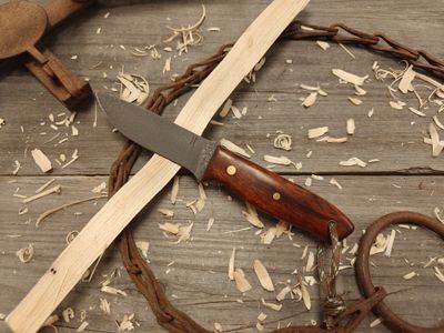 Isley Blades Model 1 4&quot; Fixed Blade / Cocobolo / Acid Wash AEB-L
