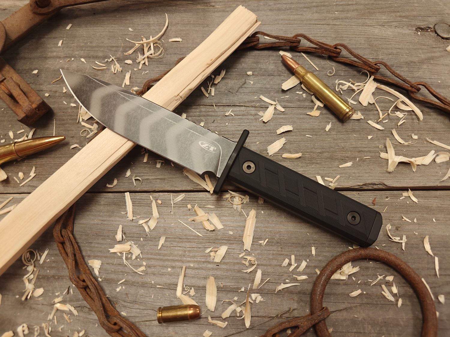 Zero Tolerance 0006 6&quot; Fixed Blade  / Black G10 / Tiger Strip Cerakote CPM 3V