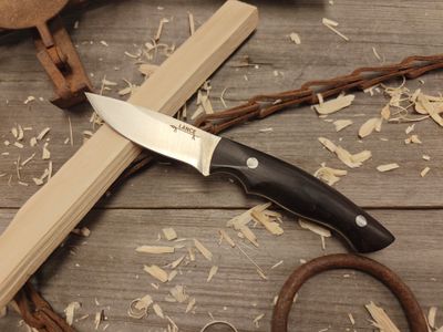GNK &amp; Lance Knives Yentna 3.25&quot; Fixed Blade / African Black Wood / Satin AEB-L