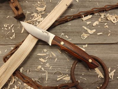 GNK &amp; Lance Knives Yentna 3.25&quot; Fixed Blade / Desert Ironwood / Satin AEB-L