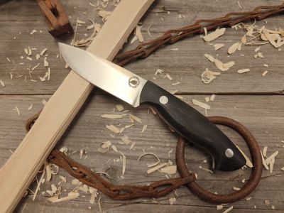 GNK Exclusive The Jack 4&quot; Fixed Blade / Black Micarta / Satin MagnaCut