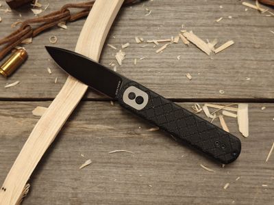 Vosteed Corgi 3&quot; Treklock Lock / Black Micarta / Black Stonewash 14C28N