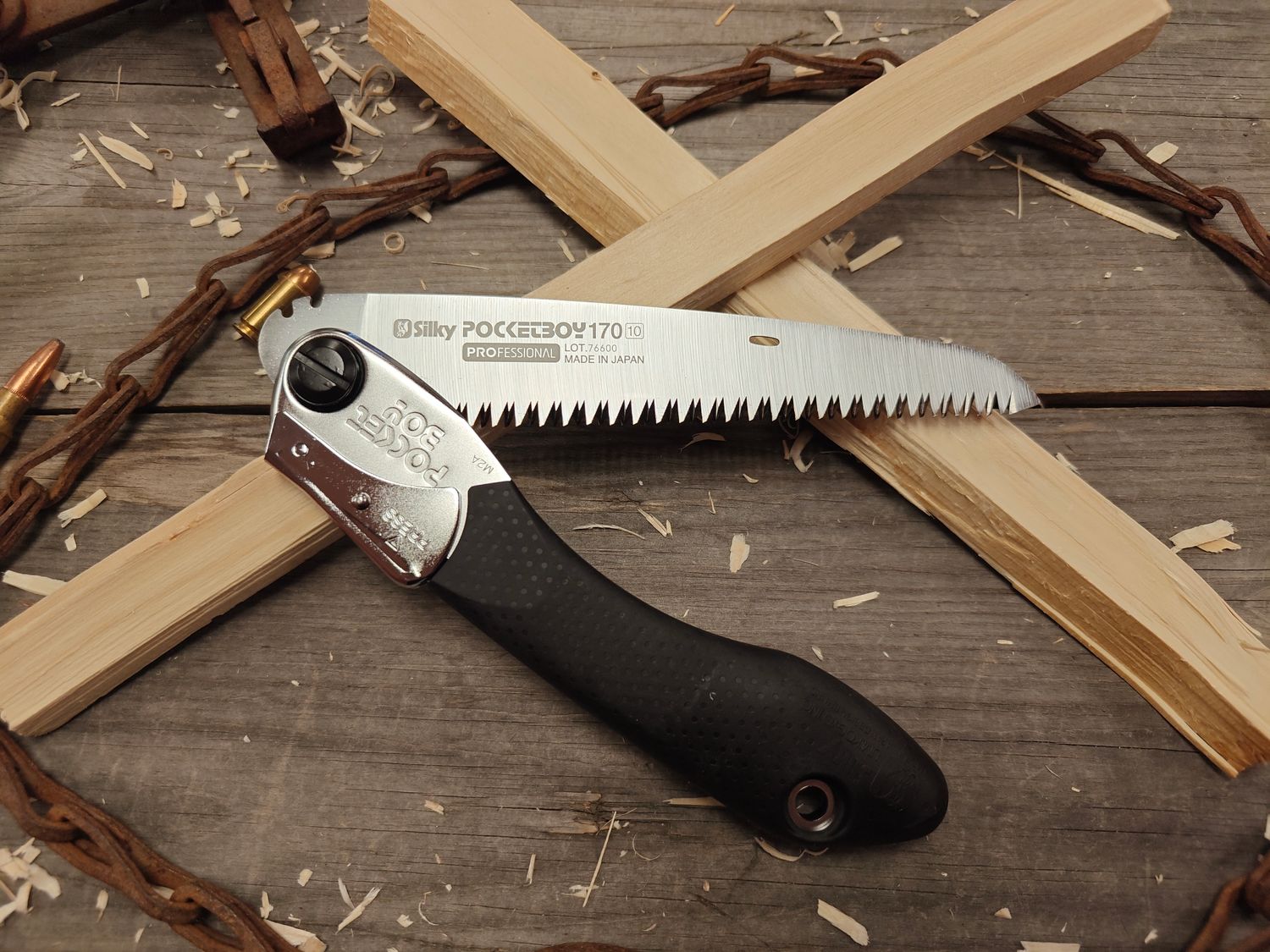 Silky Pocketboy 170MM/6.7&quot; Foldering Saw / Black Rubber / 8.5TPI