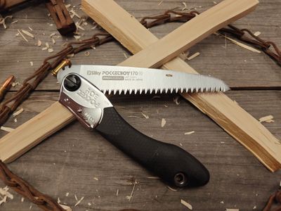 Silky Pocketboy 170MM/6.7&quot; Foldering Saw / Black Rubber / 8.5TPI